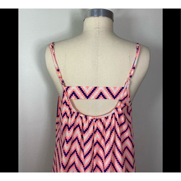 Pink Stitch Women’s Chevron Spaghetti Strap Maxi Dress size 4 - Picture 7 of 8